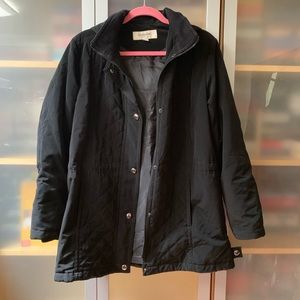 Liz Claiborne Quilted Hooded Jacket Black